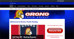 Desktop Screenshot of oronohockey.org