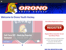 Tablet Screenshot of oronohockey.org